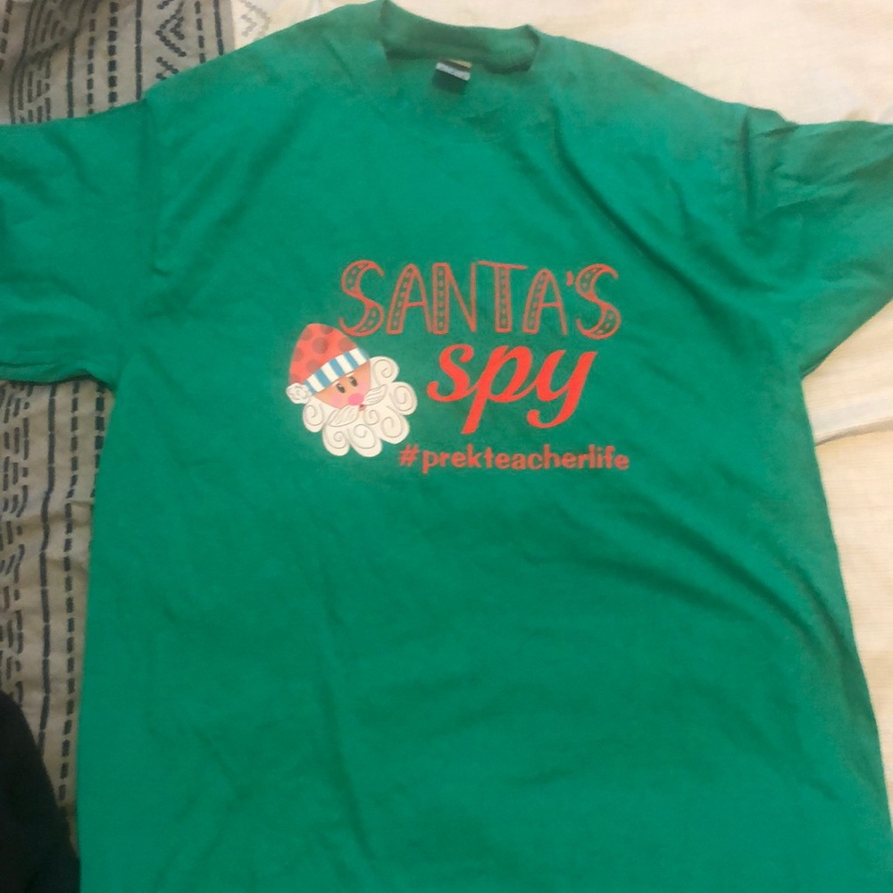 Pre-K teacher shirt Santa’s spy